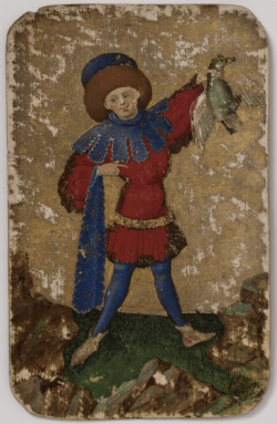 Der Ober der Enten aus dem Stuttgarter Jagddeck, 1429; derzeit im Württembergischen Landesmuseum, Stuttgart. Creative Commons Attribution 4.0 International (CC BY 4.0) Lizenz. © Landesmuseum Württemberg, Stuttgart.