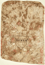 Fragment Eins einer ägyptischen Spielkarte aus Kairo (Ägypten), frühes 13. Jahrhundert; derzeit im Dallas Museum of Art, Keir-Sammlung. © 2021, Dallas Museum of Art.